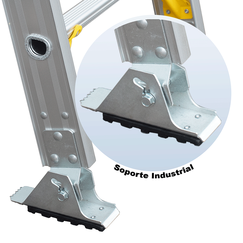 ESCALERA TELESCOPICA ALUMINIO 24 PELDAÑOS 150 KG MAGNA 3