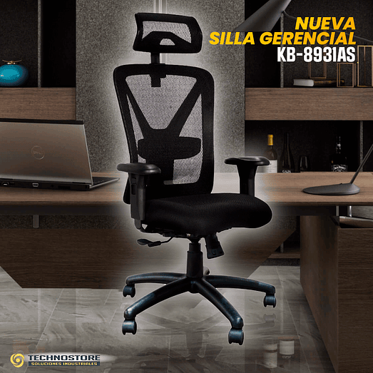  SILLA GERENCIAL BASE NYLON ERGONOMICA TECNOPLUS 4