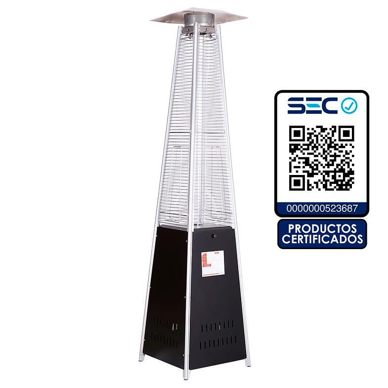 ESTUFA DE PATIO EXTERIOR PIRAMIDE 13 KW 1