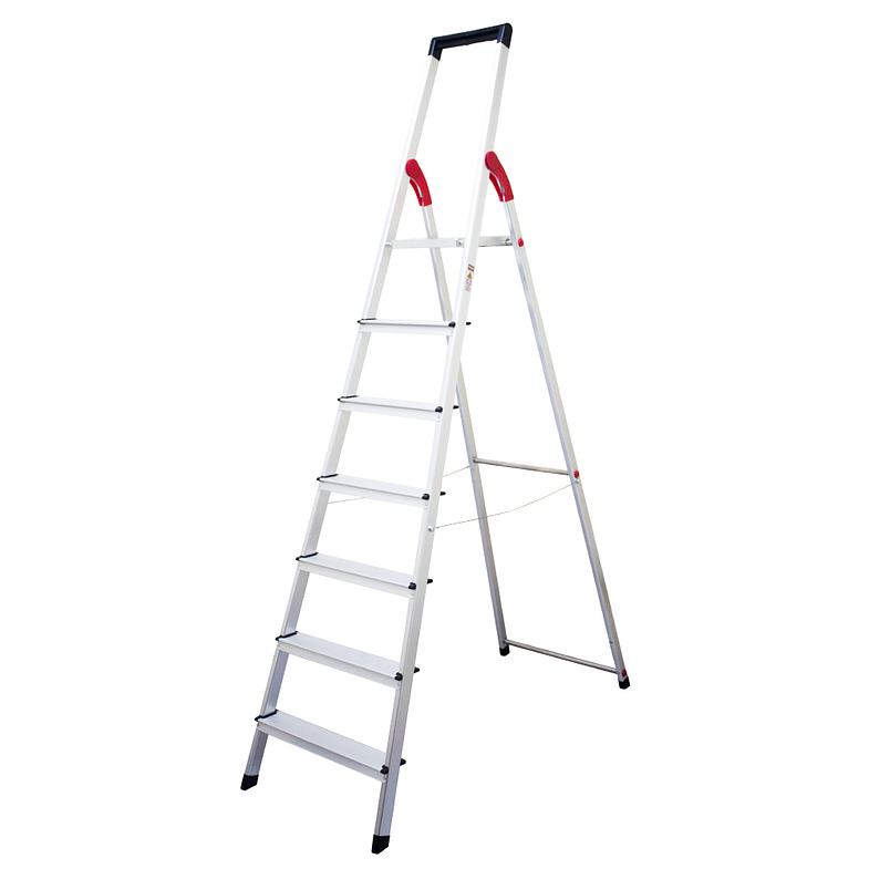 ESCALERA ALUMINIO TIJERA 7 PELDAÑOS MAGNA 1