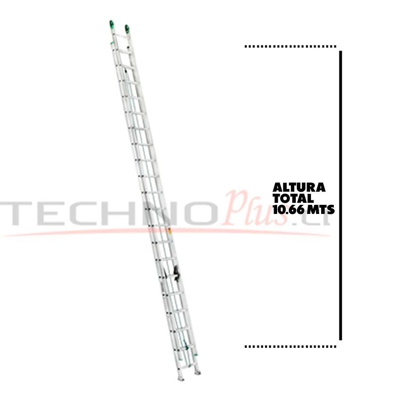 ESC. EXTENSION ALUMINIO 40 PELDAÑOS 10.66M 2