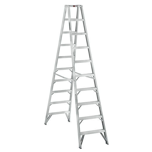 ESCALERA ALUMINIO TIJERA DOBLE ACCESO 10 PELDAÑOS 1