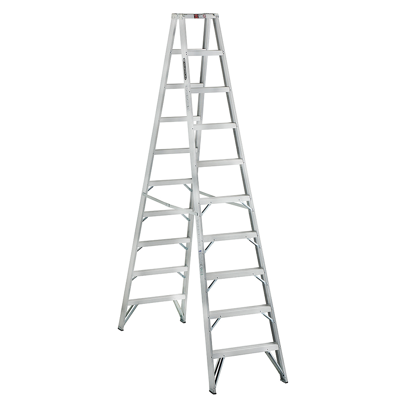 ESCALERA ALUMINIO TIJERA DOBLE ACCESO 10 PELDAÑOS 1