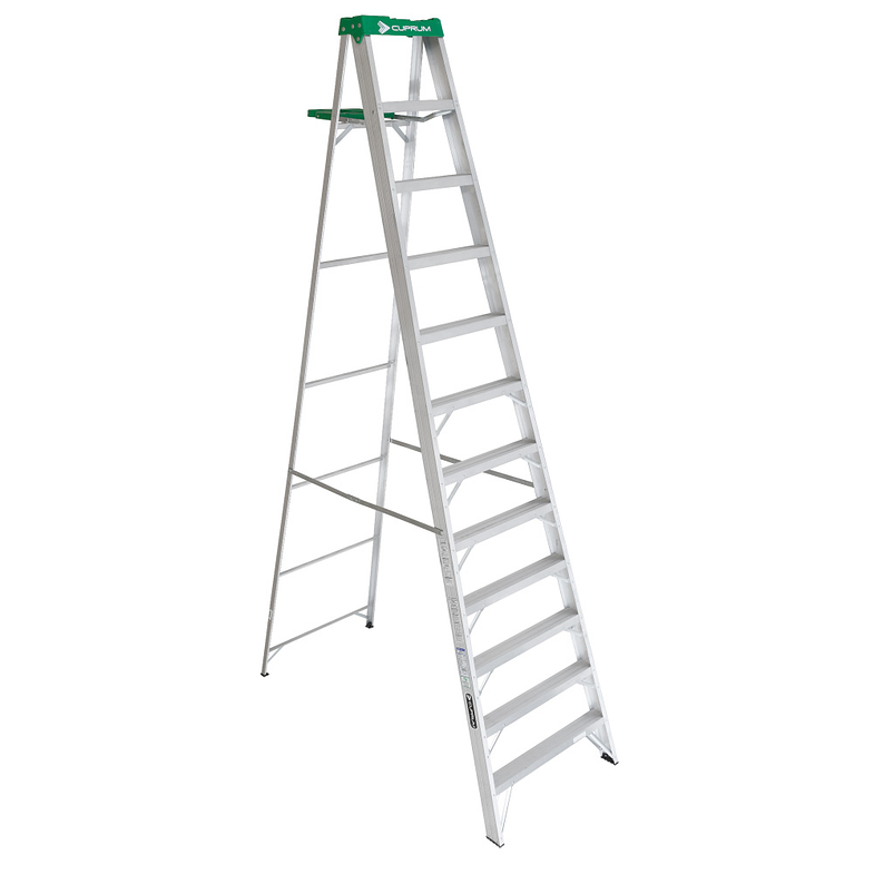 ESCALERA ALUMINIO TIJERA 12 PELDAÑOS CUPRUM 1