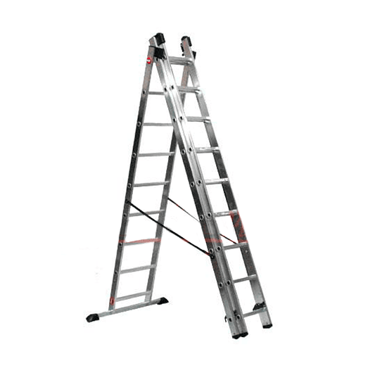 ESCALERA ALUMINIO TIJERA TELESCOPICA 3 X 2.54 M 1