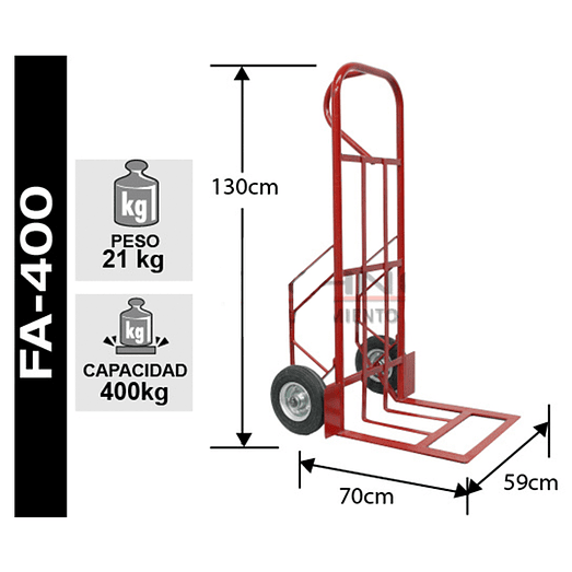 YEGUA ACERO JUMBO 400 KG 2