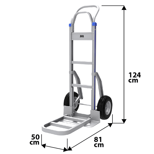 CARRO ALUMINIO BANDEJA PLEGABLE 200 KG 2