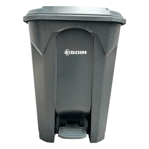 BASURERO PLÁSTICO 80L CON PEDAL SOIN 1