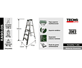 ESCALERA TIJERA ALUMINIO 5 PELDAÑOS