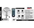 VENTILADOR INDUSTRIAL DE MURO 30” CON CONTROL REMOTO