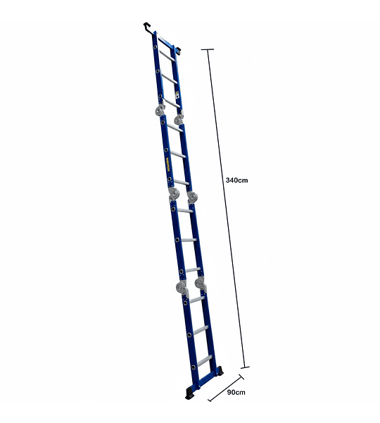 ESCALERA MULTIPROPÓSITO ARTICULADA ACERO 3.5 M