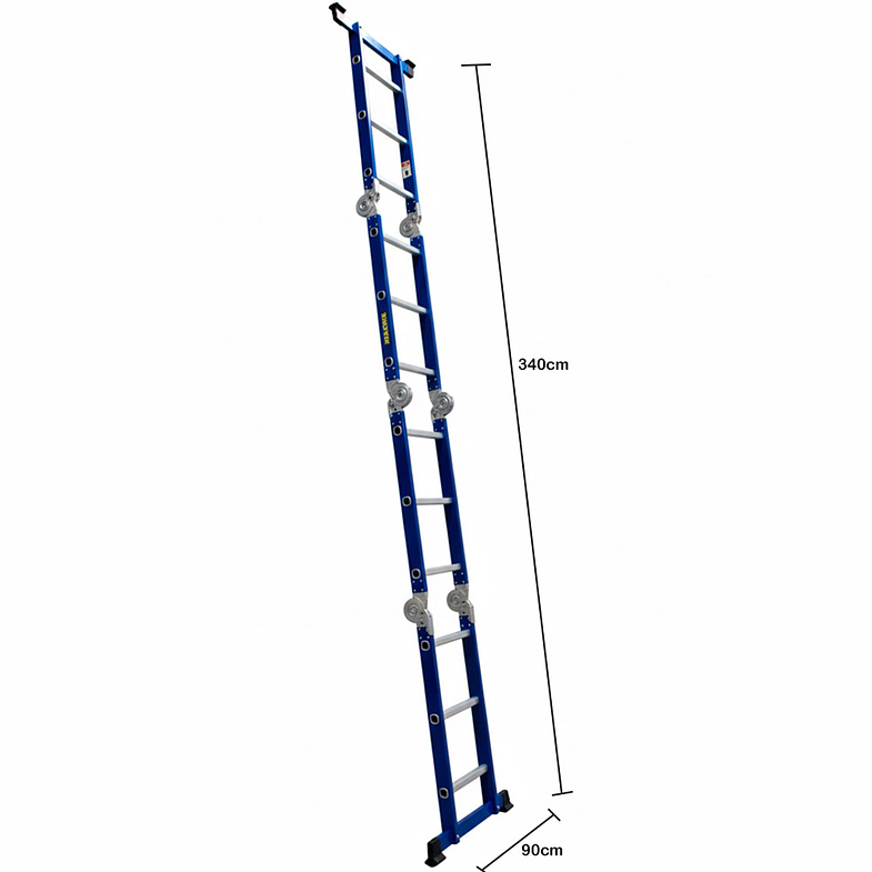 ESCALERA MULTIPROPÓSITO ARTICULADA ACERO 3.5 M 3