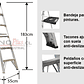 ESCALERA ALUMINIO TIJERA 1.83 M CAPACIDAD 90 KG CUPRUM - Miniatura 3