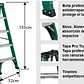 ESCALERA FIBRA DE VIDRIO TIJERA 5 PELDAÑOS 1.55 MTS 175 KG. CUPRUM - Miniatura 4