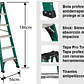 ESCALERA FIBRA VIDRIO TIJERA 6 PELDAÑOS 1.86 MTS 175 KG CUPRUM - Miniatura 4