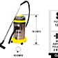 ASPIRADORA INDUSTRIAL POLVO AGUA 30 L SOIN - Miniatura 6