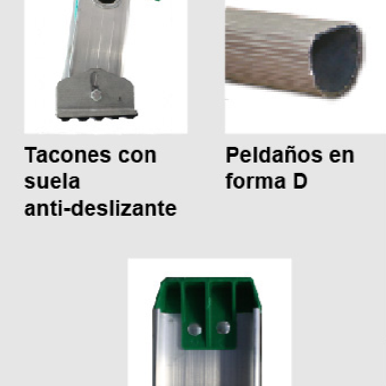 ESCALERA ALUMINIO RECTA SIMPLE 2.44 MTS. 8 PELDAÑOS CUPRUM 3