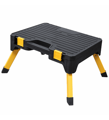 PLATAFORMA DE TRABAJO PLEGABLE CON CAJA DE HERRAMIENTAS
