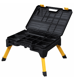 PLATAFORMA DE TRABAJO PLEGABLE CON CAJA DE HERRAMIENTAS