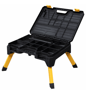 PLATAFORMA DE TRABAJO PLEGABLE CON CAJA DE HERRAMIENTAS