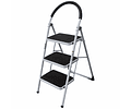 ESCALERA PLEGABLE DE ACERO CON 3 PELDAÑOS - 150 kg