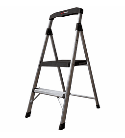 PISO ESCALERA INDUSTRIAL 2 NIVELES CON BARANDA DE APOYO