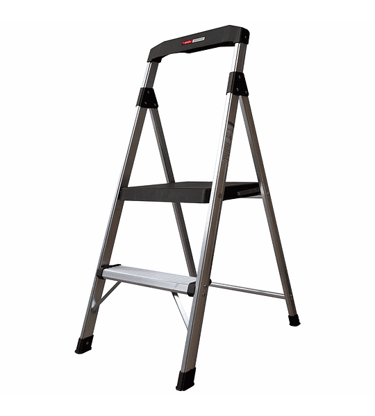 PISO ESCALERA INDUSTRIAL 2 NIVELES CON BARANDA DE APOYO