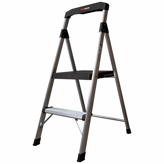 PISO ESCALERA INDUSTRIAL 2 NIVELES CON BARANDA DE APOYO 1