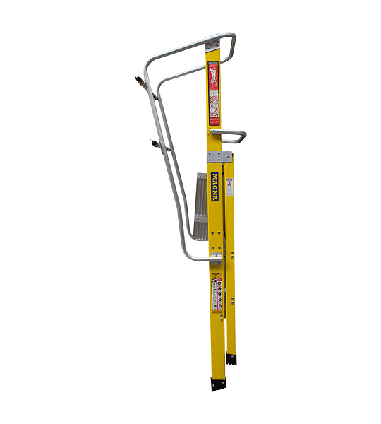 ESCALERA DE PLATAFORMA FIBRA DE VIDRIO 3 PELDAÑOS - 150 kg