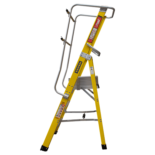 ESCALERA DE PLATAFORMA FIBRA DE VIDRIO 3 PELDAÑOS - 150 kg 2