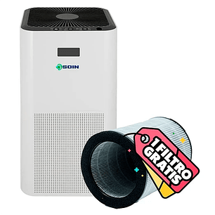 PURIFICADOR DE AIRE CON FILTRO HEPA Y REPUESTO GRATIS
