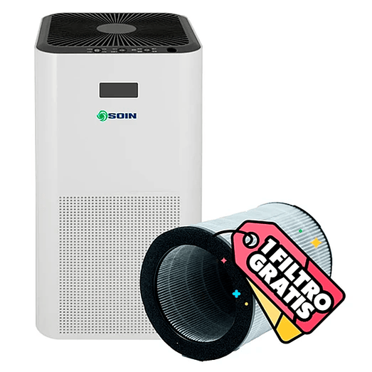 PURIFICADOR DE AIRE CON FILTRO HEPA Y REPUESTO GRATIS 1