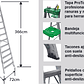 ESCALERA ALUMINIO TIJERA 12 PELDAÑOS CUPRUM - Miniatura 2