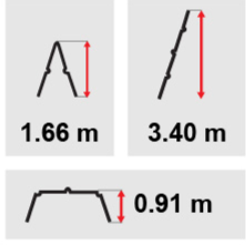 ESCALERA MULTIPROPÓSITO ARTICULADA ACERO 3.5 M 9