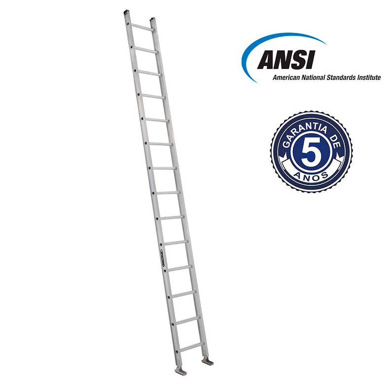 ESCALERA ALUMINIO RECTA SIMPLE 4.27 M CUPRUM 2