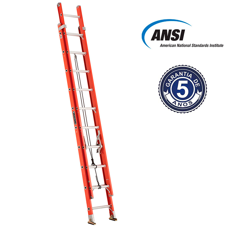 ESCALERA FIBRA DE VIDRIO TELESCOPICA 20 PELDAÑOS CUPRUM 2