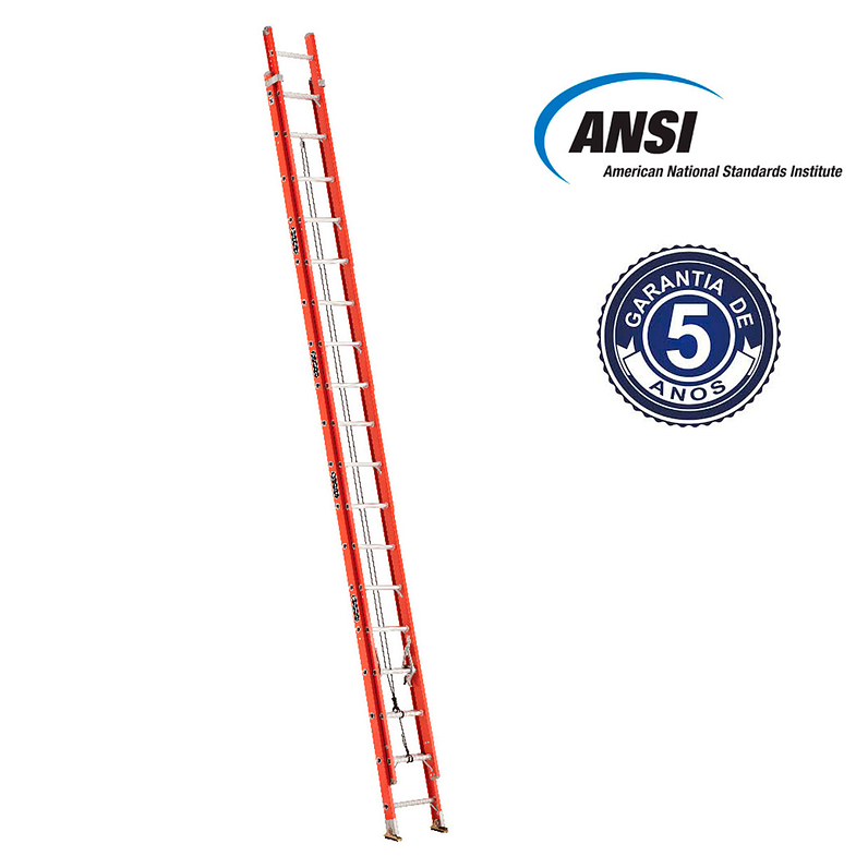 ESCALERA FIBRA VIDRIO TELESCOPICA 9.77 M CUPRUM 2