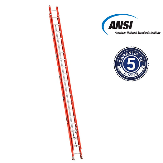 ESCALERA FIBRA VIDRIO TELESCOPICA 10.96 Mts CUPRUM 2