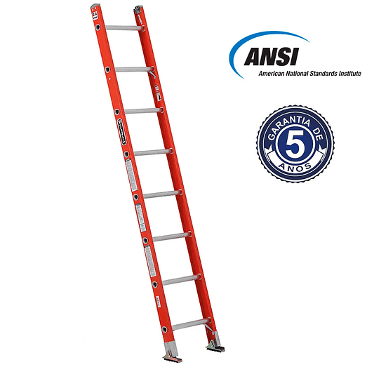 ESCALERA FIBRA VIDRIO RECTA 2.44 M CUPRUM 2