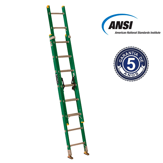 ESCALERA FIBRA DE VIDRIO TELESCOPICA 4MTS 16 PELDAÑOS CUPRUM 2