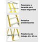 ESCALERA FIBRA VIDRIO PLATAFORMA 4 PELDAÑOS CON BARANDA DOBLE - Miniatura 4