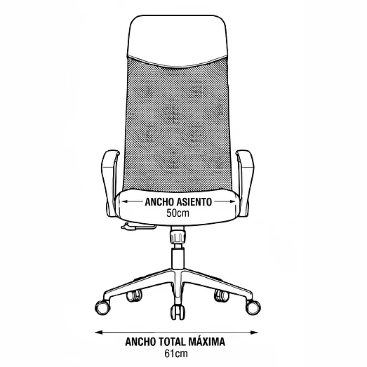 SILLA EJECUTIVA RESPALDO ALTO 5