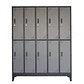 LOCKER METÁLICO ACERO 2 CUERPOS 10 CASILLEROS - Miniatura 2