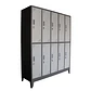 LOCKER METÁLICO ACERO 2 CUERPOS 10 CASILLEROS - Miniatura 1