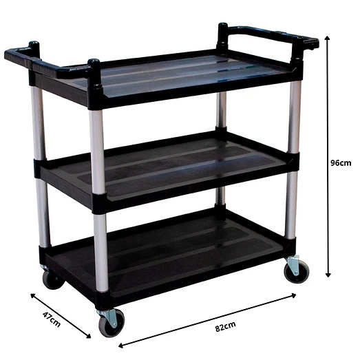 CARRO NEGRO - 85KG - 82x47x23cm 2