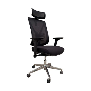 SILLA GERENCIAL ERGONÓMICA BASE ALUMINIO JAMER