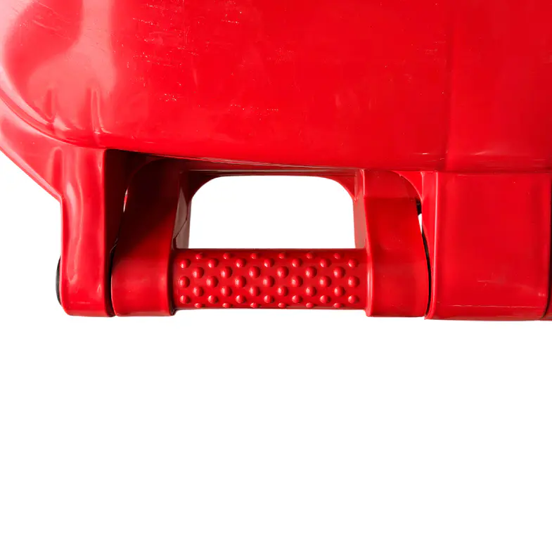 Contenedor de Basura Rojo 120L con Ruedas Soin 4
