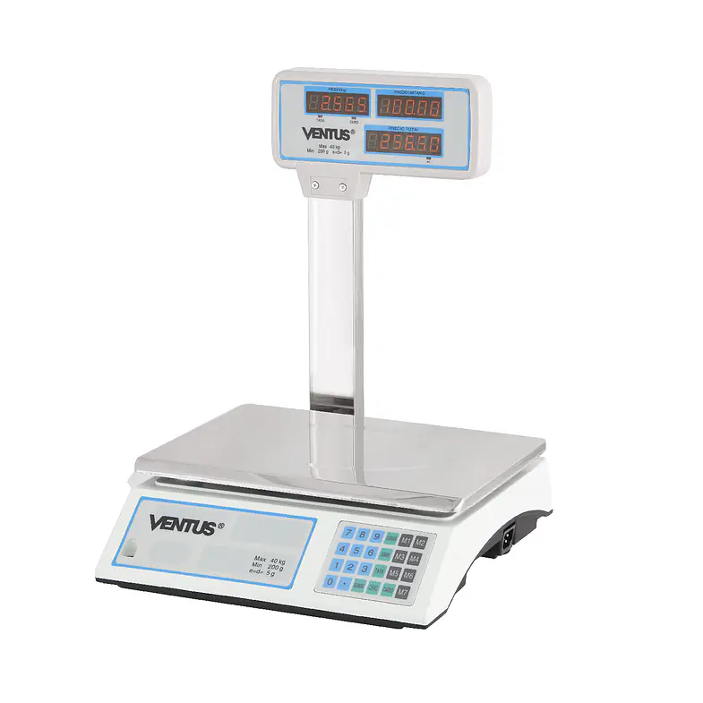 BALANZA DIGITAL 40 KG CON VISOR AÉREO VENTUS 1
