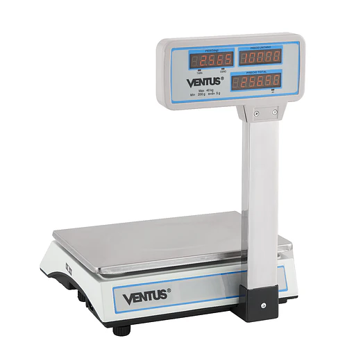 BALANZA DIGITAL 40 KG CON VISOR AÉREO VENTUS 2