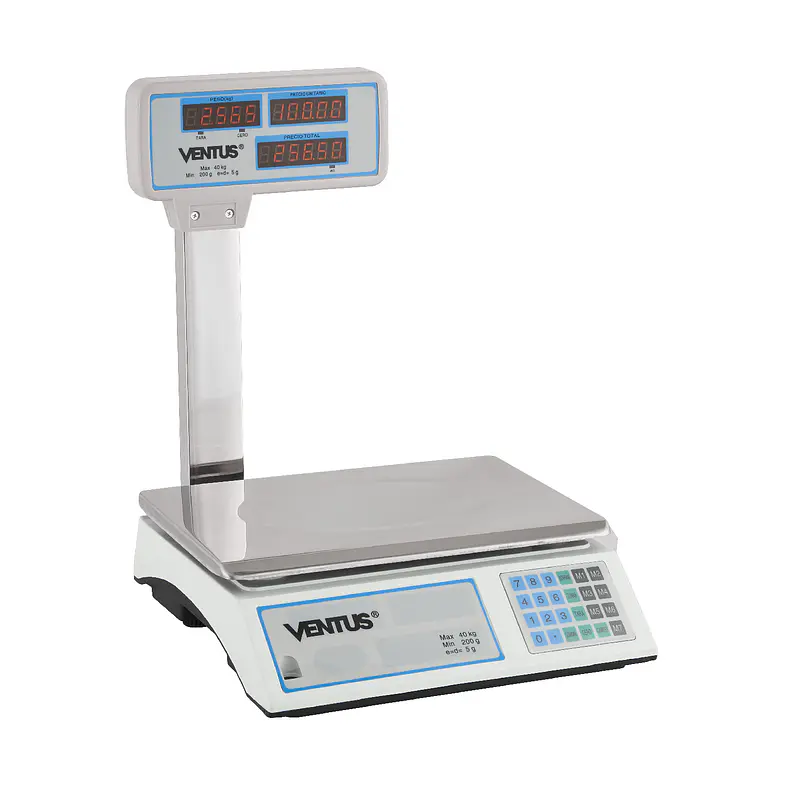 BALANZA DIGITAL 40 KG CON VISOR AÉREO VENTUS 5